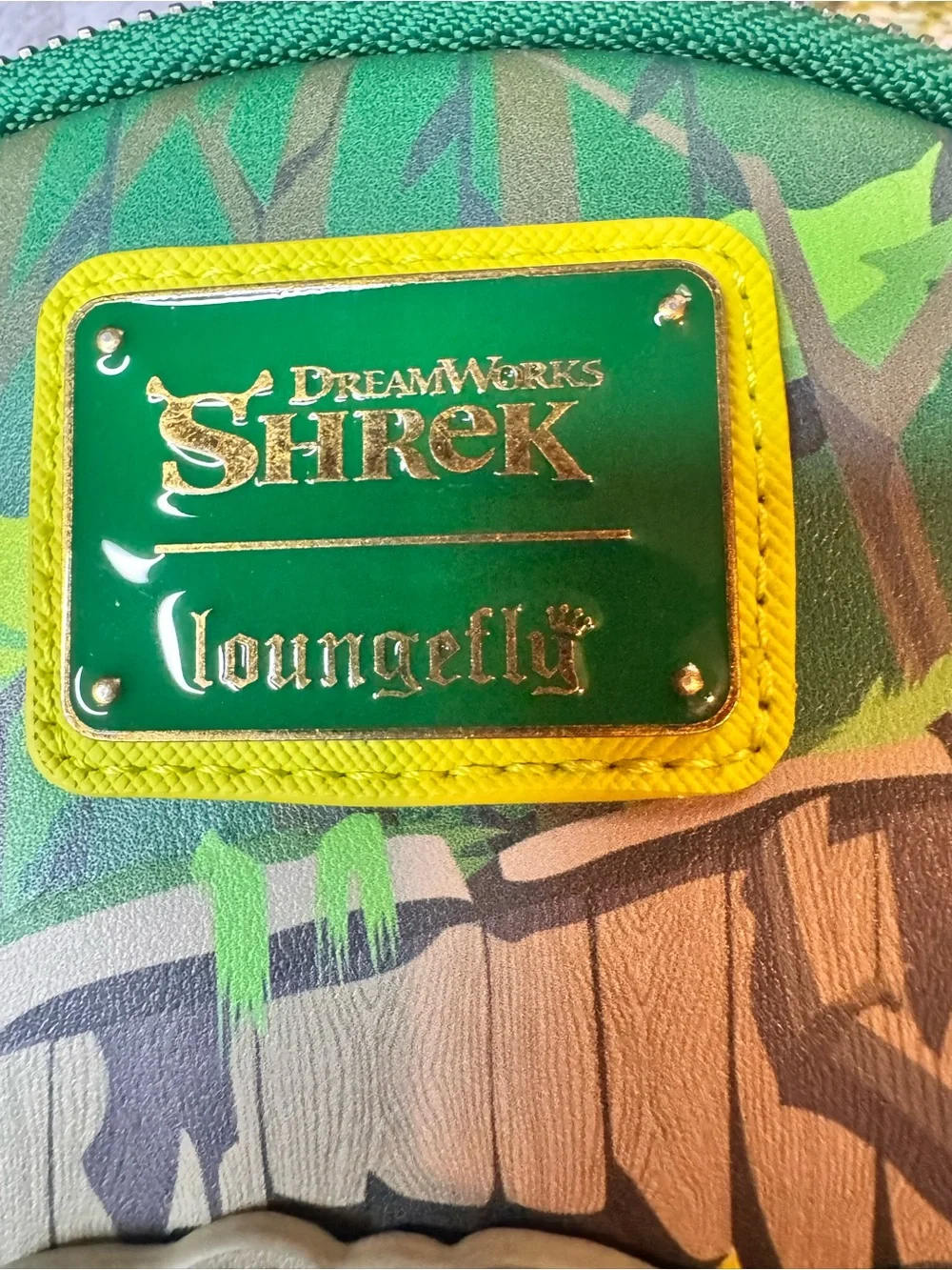Loungefly Green & Yellow Shrek Swamp Kids Mini Backpack